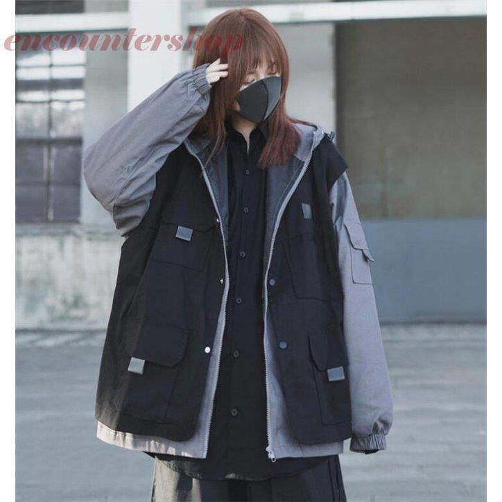 最終決算 レディース マウンテンパーカー 切替 春 アウター カジュアル 春コート ジャケット 秋物 フード 重ね着風 ジャンパー マウンテンパーカー サイズ ｍ Www Collectiviteslocales Fr