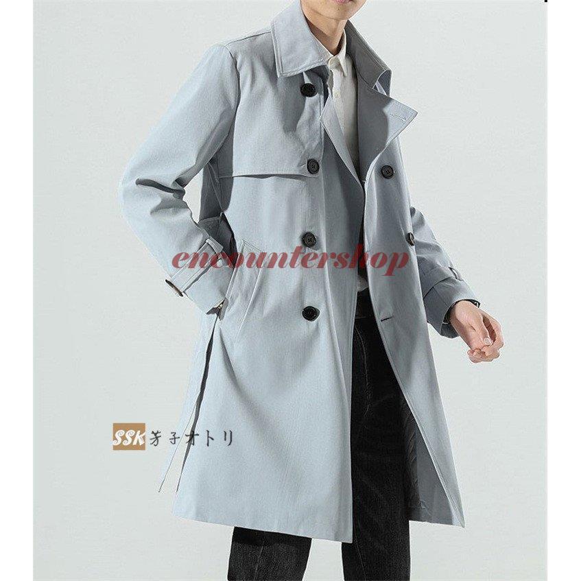トレンチコート メンズ ロングコート 中綿入り スプリングコート