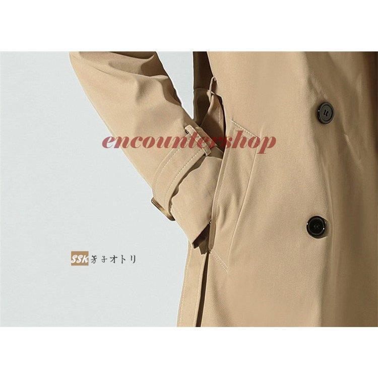 トレンチコート メンズ ロングコート 中綿入り スプリングコート