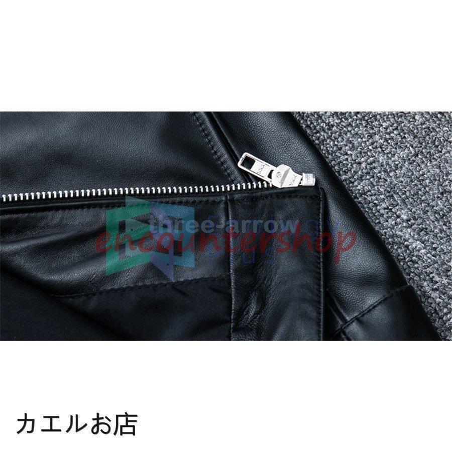 ライダースジャケット メンズ レザージャケット 本革 弊店NO.1 羊革 革