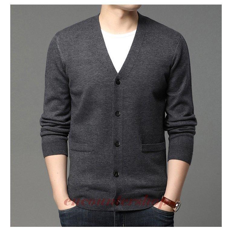 超歓迎 薄手ニットカーディガン ニットカーディガン メンズ カーデ カーディガン メンズジャケット セーター メンズカーディガン アウター キレイメ 羽織 Vネック 無地 ニット セーター Option 2 170 Www Maketheleapcoaching Com