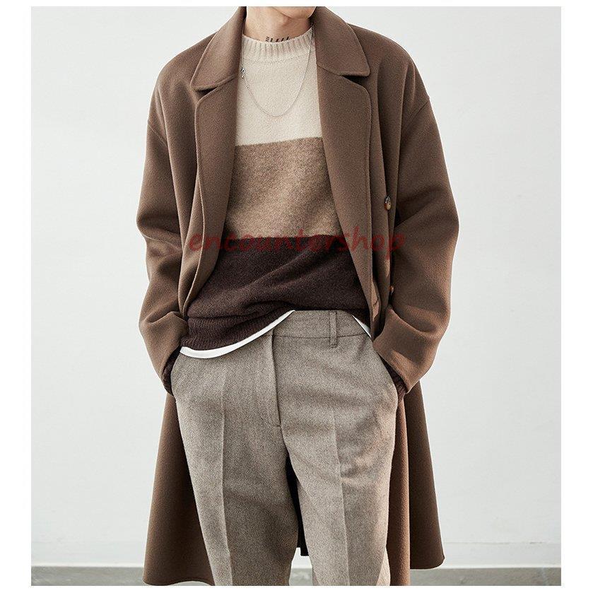 チェスターコート メンズ カシミヤ コート 100%ウール チェスターコート メンズ カシミヤ コート 100%ウール
