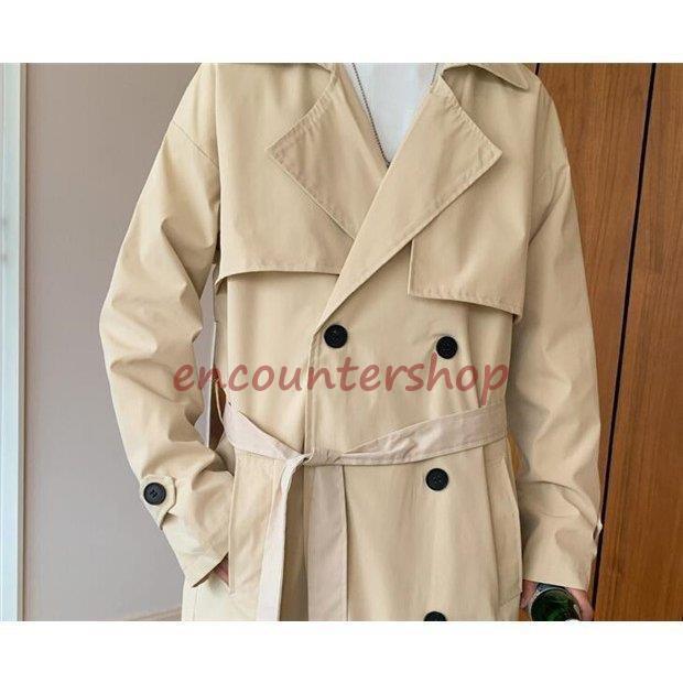 トレンチコート カジュアル 薄手 春 メンズ 通勤 : Encountershop
