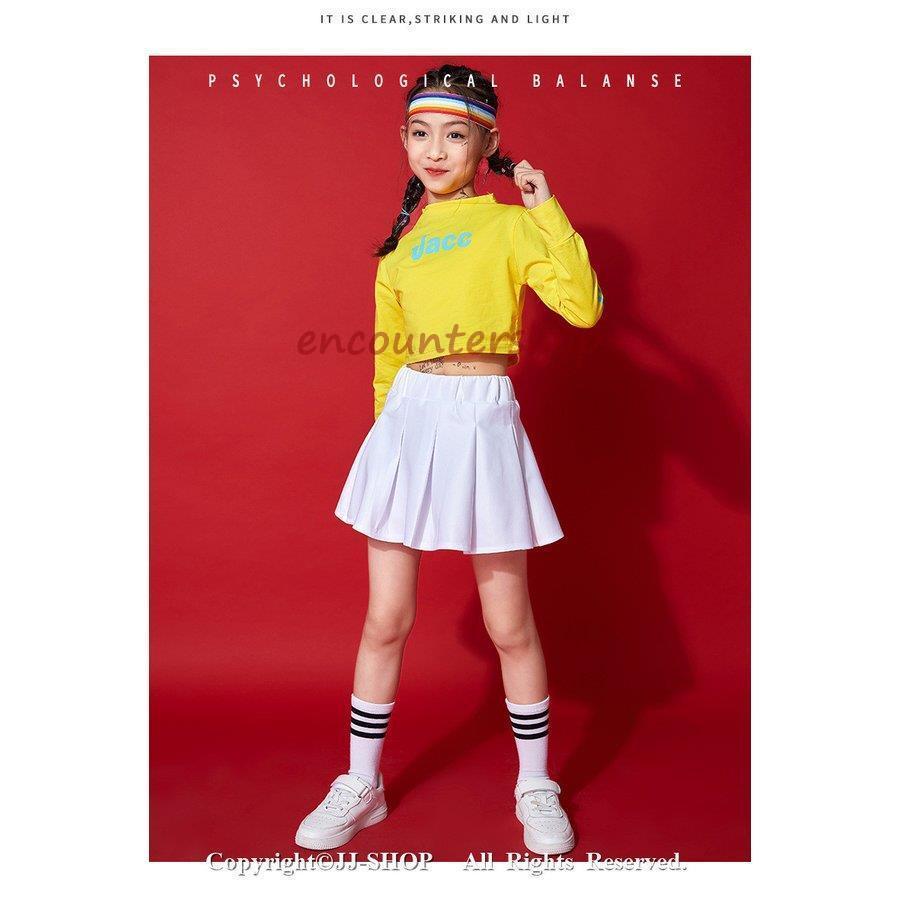イエロー 半袖 Tシャツ プリーツスカート パンツ キッズ イエロー 半袖 Tシャツ プリーツスカート パンツ キッズ