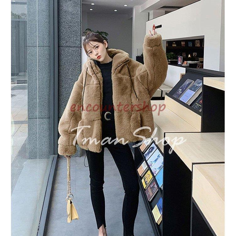 ファーコート 毛皮コート レディース フェイクファー 長袖 アウター