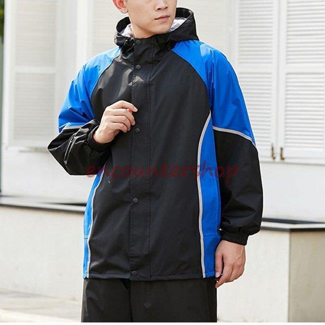 レインコート 上下 男女兼用 メンズ レインウェア 上下セット ポケット