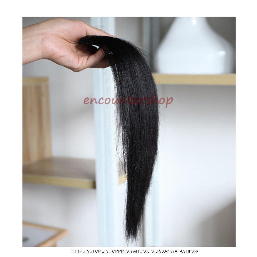 メンズウィッグ 部分ウィッグ ハーフウィッグ つけ毛 男性用ウイッグ