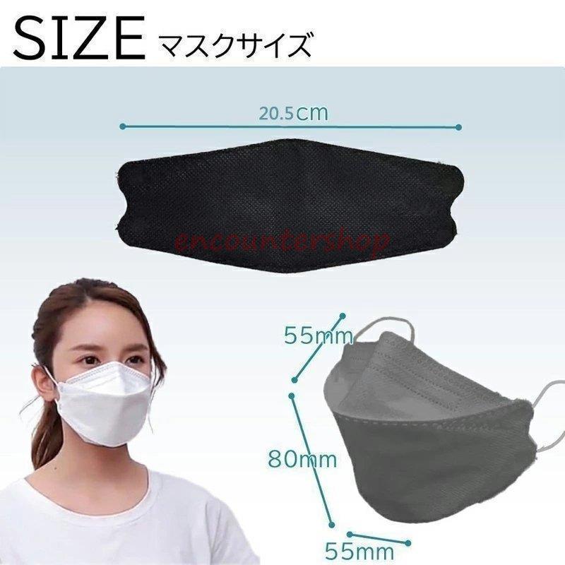 マスク 4層構造 (N95同級) ダイヤモンドマスク 50枚 柳葉型 Kf94 マスク 使い捨て マスク 不織布 不織布マスク 3D立体型 飛沫対策 敬老の日 防塵 男女兼用｜encountershop｜10