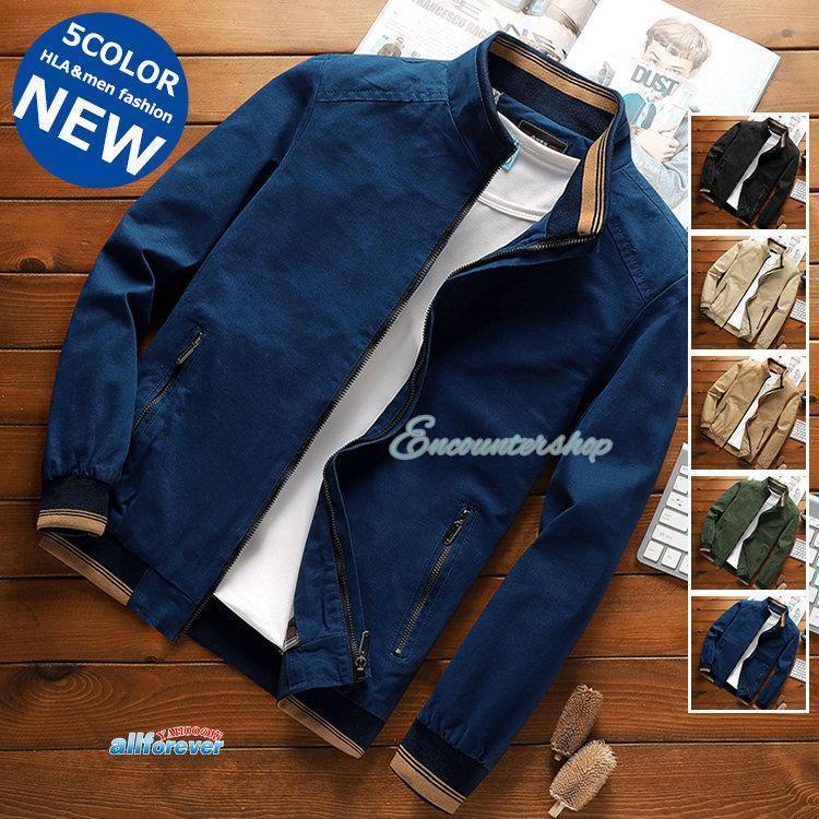 ミリタリージャケット メンズ 薄手 無地 ジャケット ブルゾン