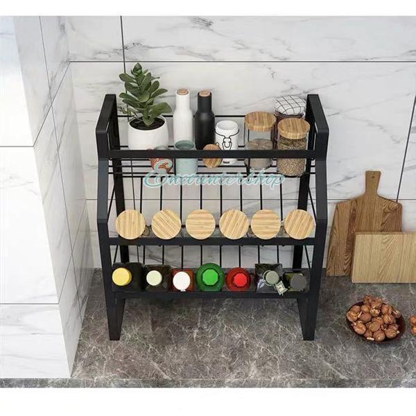 調味料ラック キッチン収納 3段 スパイスラック 収納棚 収納ラック