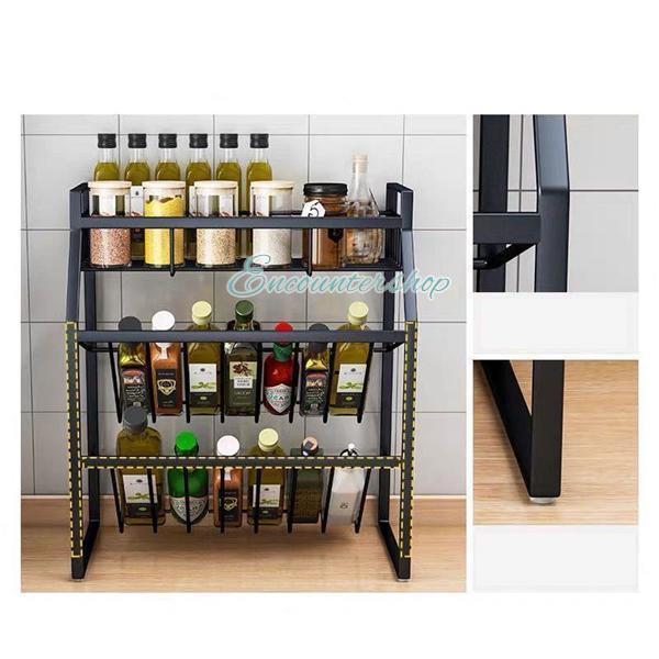 調味料ラック キッチン収納 3段 スパイスラック 収納棚 収納