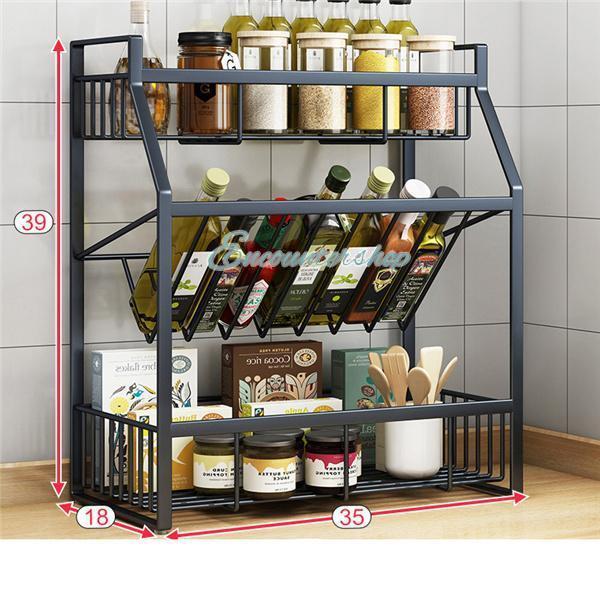 調味料ラック キッチン収納 3段 スパイスラック 収納棚 収納