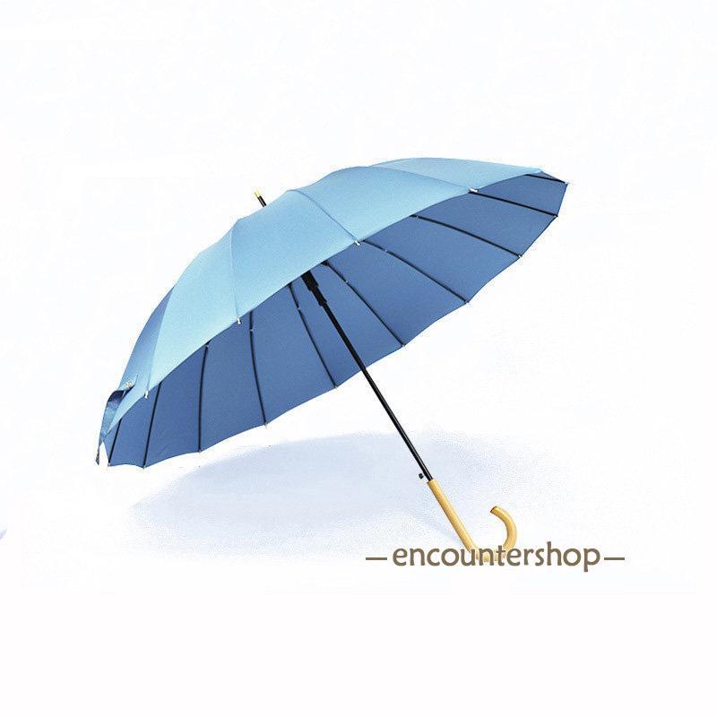 雨傘 長傘 レディース メンズ 16本骨 通勤 通学 軽量 長柄 日傘