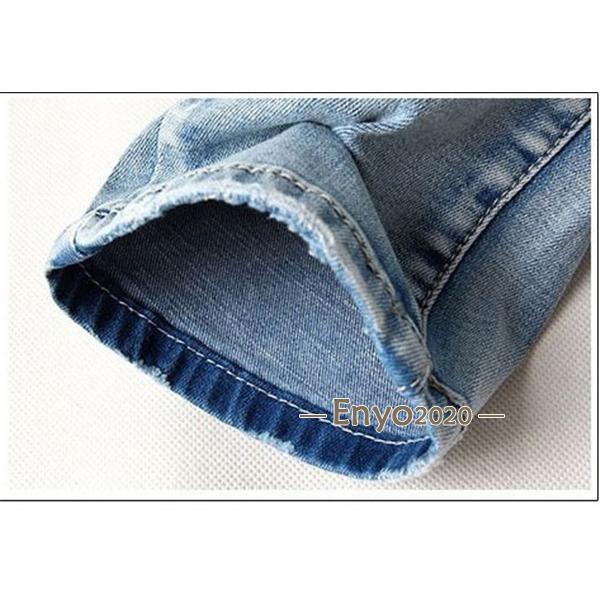 アンドラブ　&LOVEキラキラ華やかなこなれストレッチスキニーデニム &LOVE キラキラビジューのスタイリッシュ美脚デニムパンツ