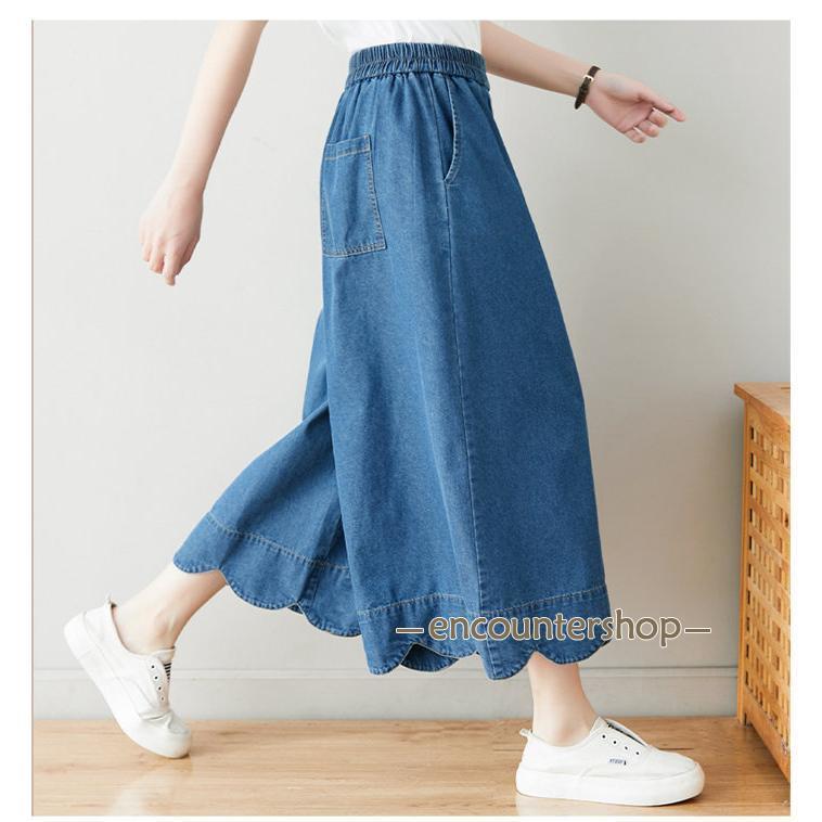 KAPITAL キャピタル デニム ワイドパンツスカート ガウチョパンツ 1 楽天市場】【半額クーポン対象】フロントタック ワイドパンツ ガウチョ
