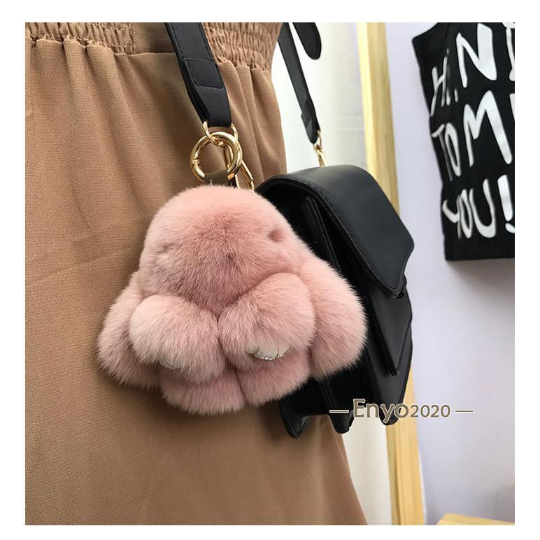 バッグチャーム ファーチャーム ウサギ 動物 ふわふわ もこもこ