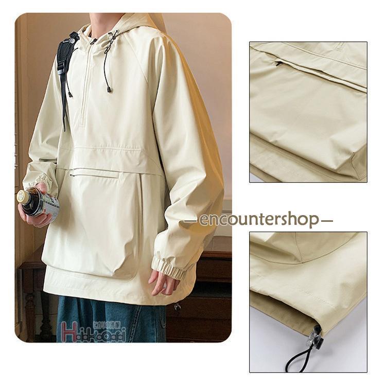 マウンテンパーカー メンズ プルオーバー ジャケット ハーフ