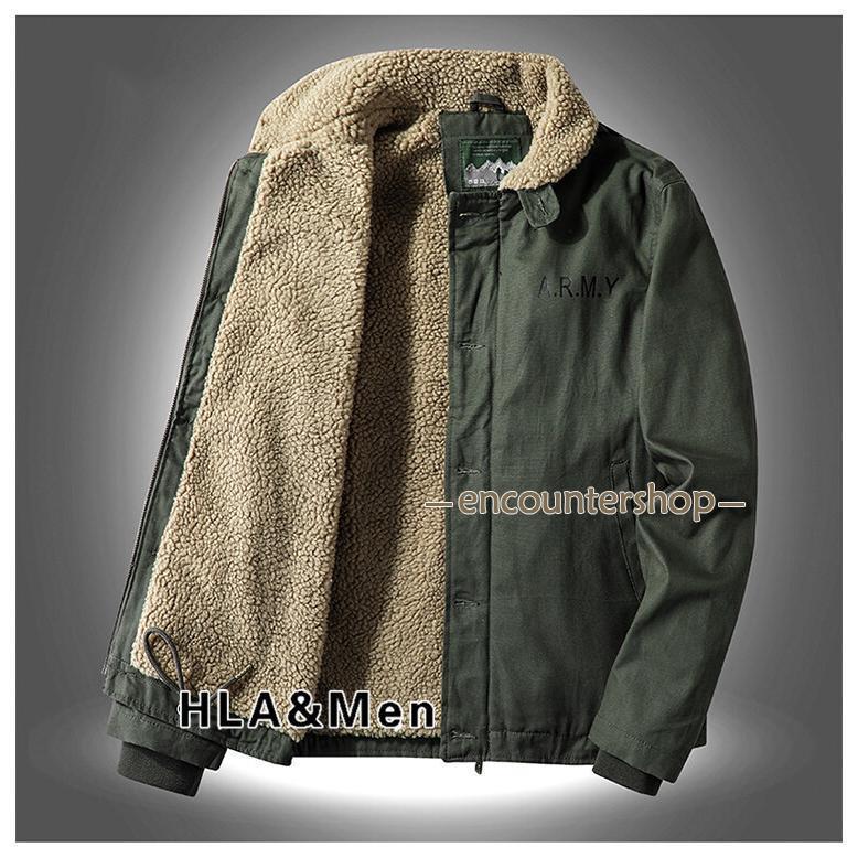 ミリタリージャケット メンズ 防寒着 N6 ボアジャケット 裏起毛
