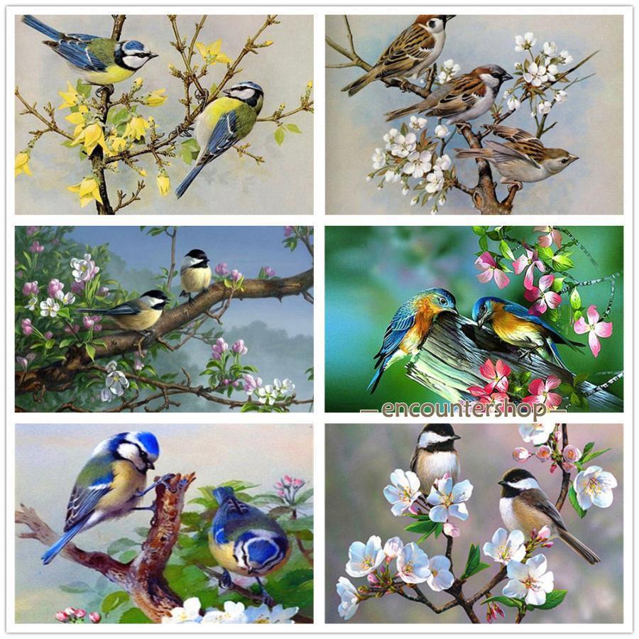 爆買 ダイヤモンドアート 初心者 キット 花 木 鳥 ビーズ 刺繍 ビーズ