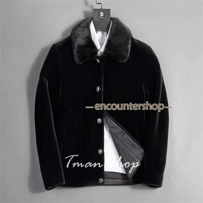 ファーコート メンズ 毛皮コート ショットコート ミンク風 フェイクファー ボリューム襟 ジャケットアウター　おしゃれ 上着 暖かい 秋冬 防寒 ファーコート メンズ 毛皮コート ショットコート ミンク風 フェイク