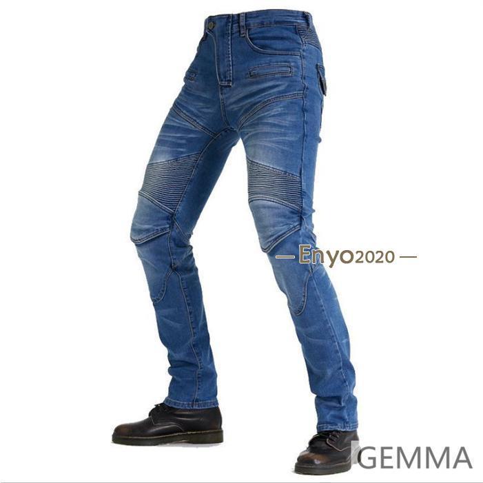 デニムパンツ バイクパンツ メンズ ストレッチ バイクウェア 膝パッド