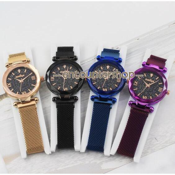 腕時計 レディース 星空ウォッチ 時計 レディースウォッチ ドレスウォッチ 磁気クラスプ 美しい レディース腕時計 金属 パープル ブラック ポイント消化 | ブランド登録なし | 13