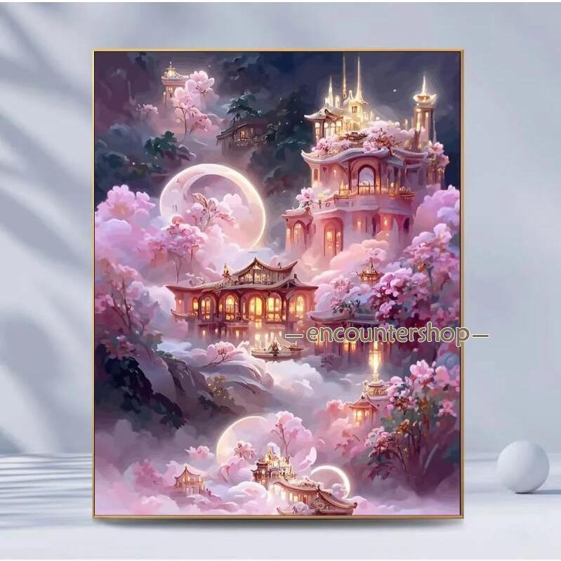 ダイヤモンドアート 四角 初心者 花 刺繍 キット 刺繍キット 刺繍アート 北欧 ガーデニング 丸ビーズ  集中力 知育 ビーズアート 絵画 洋画 | ブランド登録なし | 01