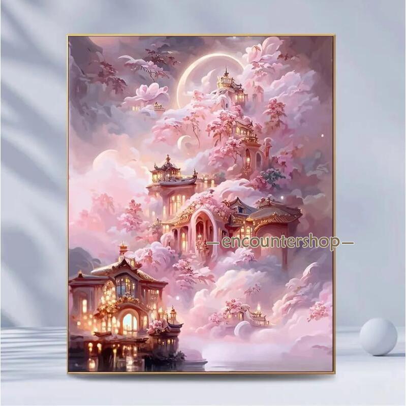 ダイヤモンドアート 四角 初心者 花 刺繍 キット 刺繍キット 刺繍アート 北欧 ガーデニング 丸ビーズ  集中力 知育 ビーズアート 絵画 洋画 | ブランド登録なし | 02