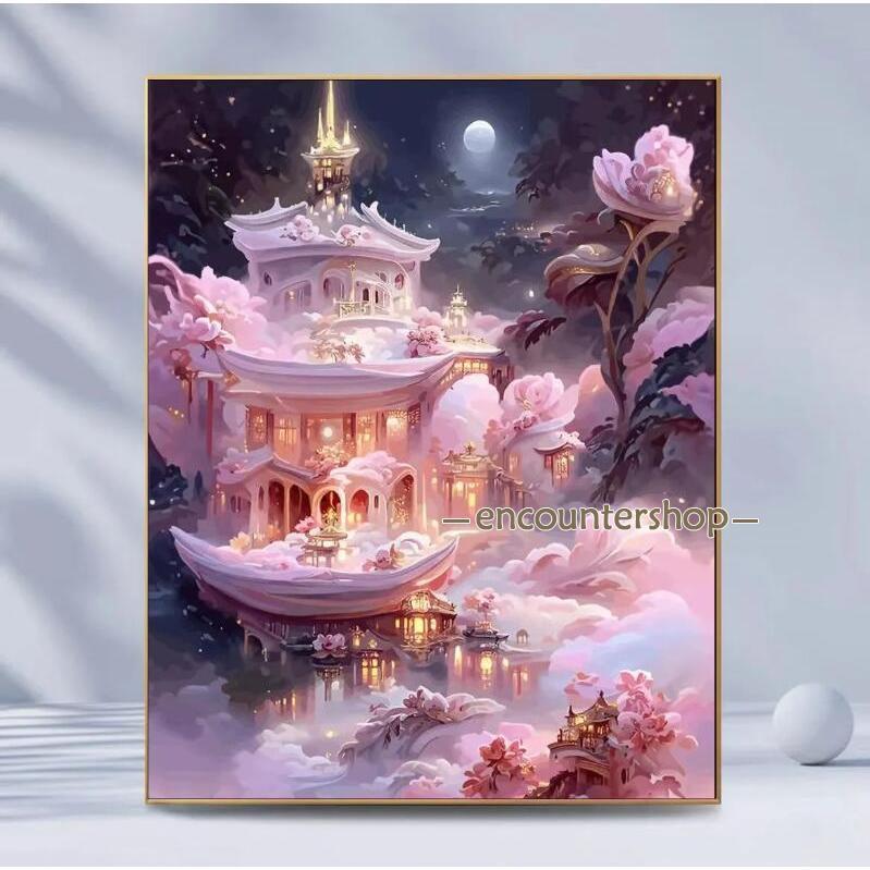 ダイヤモンドアート 四角 初心者 花 刺繍 キット 刺繍キット 刺繍アート 北欧 ガーデニング 丸ビーズ  集中力 知育 ビーズアート 絵画 洋画 | ブランド登録なし | 03