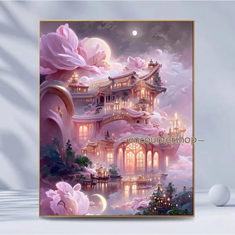 ダイヤモンドアート 四角 初心者 花 刺繍 キット 刺繍キット 刺繍アート 北欧 ガーデニング 丸ビーズ  集中力 知育 ビーズアート 絵画 洋画 | ブランド登録なし | 05