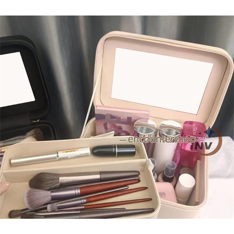 メイクボックス コスメボックス 化粧ボックス 鏡付き 大容量 化粧ポーチ メイクポーチ メイクケース 持ち運び 化粧箱 防水 おしゃれ プレゼント ギフト | ブランド登録なし | 13