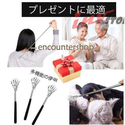 孫の手 伸縮 伸びる おしゃれ シンプル ステンレス まごのて まごの手 伸縮孫の手 敬老の日 プレゼント コンパクト 手が届く | ブランド登録なし | 04