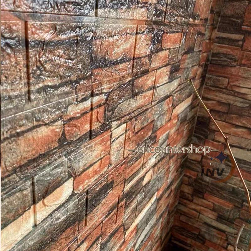 10枚入り 壁紙 壁紙シール 張り替え おしゃれ 北欧 防水 木目調 剥がせる 70×77cm クッションシート ウォールステッカー 3Ｄ 立体 DIY | ブランド登録なし | 11