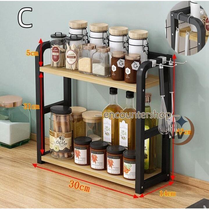 スパイスラック 調味料ラック 木製 おしゃれ スリム 北欧 ステンレス 大容量 調味料入れ 調味料棚 調味料収納 スパイス棚 スパイス収納 キッチンラック | ブランド登録なし | 03