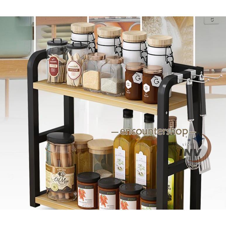 スパイスラック 調味料ラック 木製 おしゃれ スリム 北欧 ステンレス 大容量 調味料入れ 調味料棚 調味料収納 スパイス棚 スパイス収納 キッチンラック | ブランド登録なし | 07
