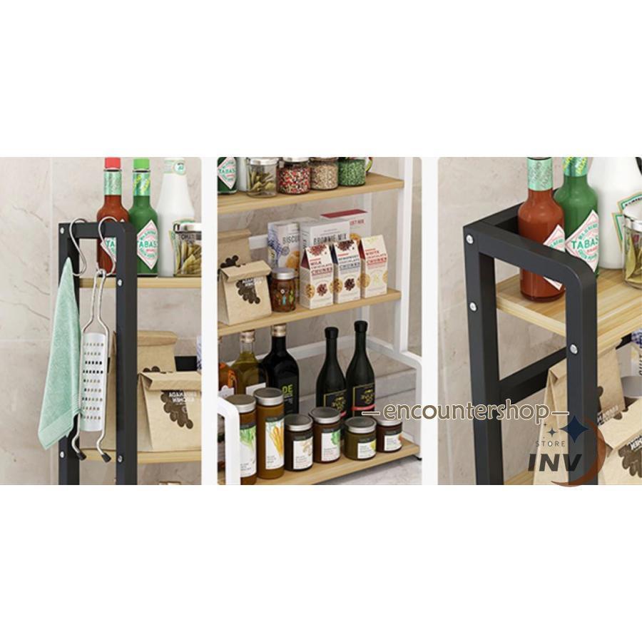 スパイスラック 調味料ラック 木製 おしゃれ スリム 北欧 ステンレス 大容量 調味料入れ 調味料棚 調味料収納 スパイス棚 スパイス収納 キッチンラック | ブランド登録なし | 08