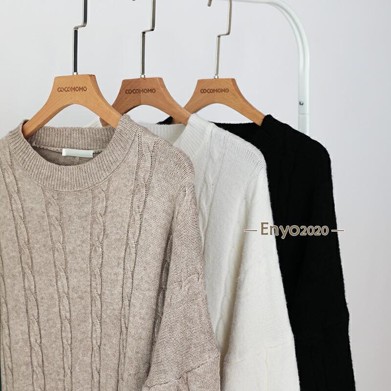 ニットワンピース ケーブル編み ニット ワンピース レディース