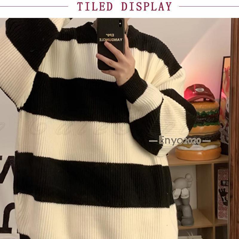 セーター メンズ クルーネック 暖かい ボーダー ス 着回し ストレッチ 長袖 ゆったり 洗える 肌触りが良い 体型カバー お出掛け デイリー 日常 セーター メンズ クルーネック 暖かい ボーダー トップス 着回し