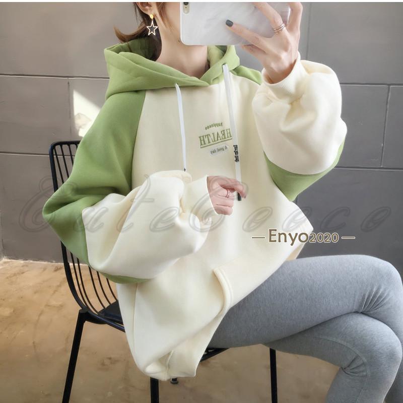 パーカー レディース スウェット バイカラー 長袖 厚手 裏起毛 フード