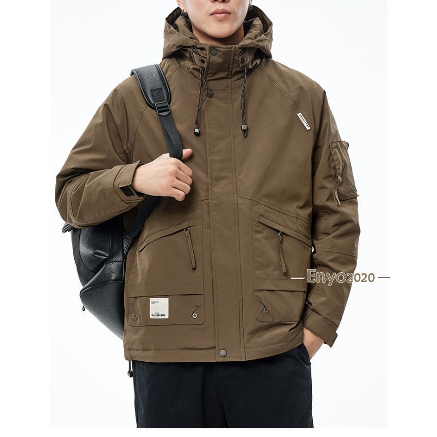 中綿ジャケット メンズ 中綿コート メンズ アウター フード メンズアウター 冬 マウンテンパーカー 登山服 防風 撥水 おしゃれ 大きい 冬服 中綿ジャケット メンズ 中綿コート アウター フード メンズアウター 冬