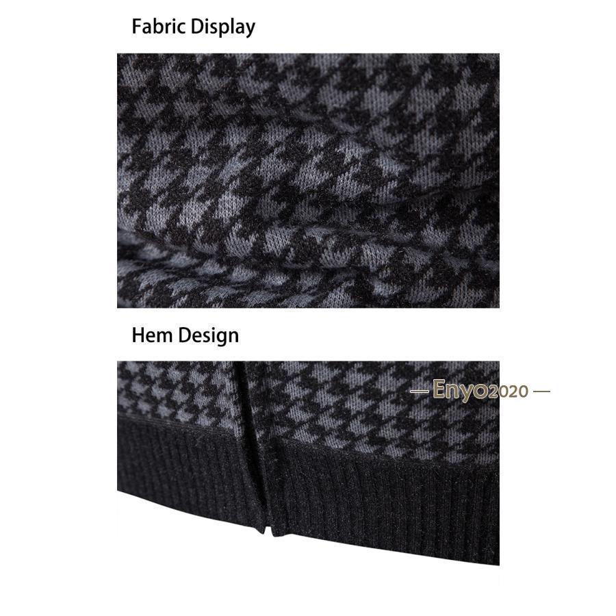 爆買 ニット ニットジャケット セーター ポケット付き 千鳥柄 総柄