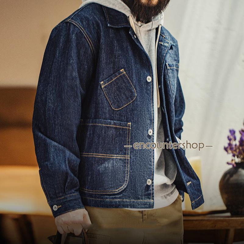 デニムジャケット シャツジャケット メンズ カバーオールジャケット
