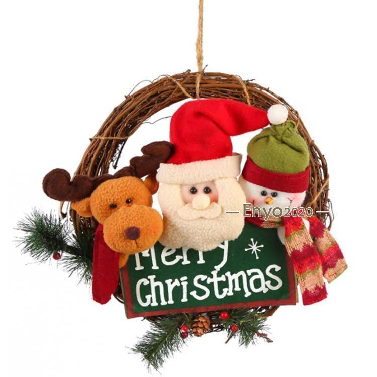 クリスマスリース クリスマス飾り 花輪 玄関飾り 装飾輪 壁飾り 壁掛け