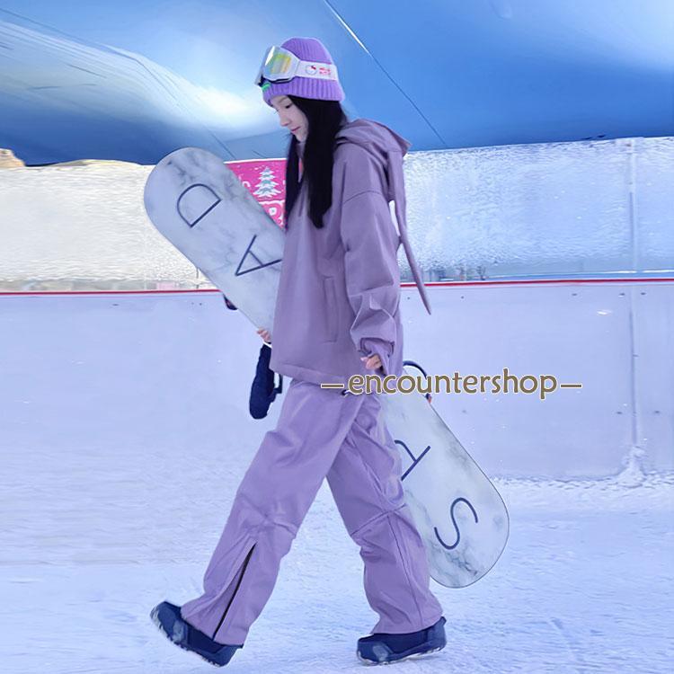 レディース 保温 防寒 兎耳 スキーウェア ジャケット＆パンツセット