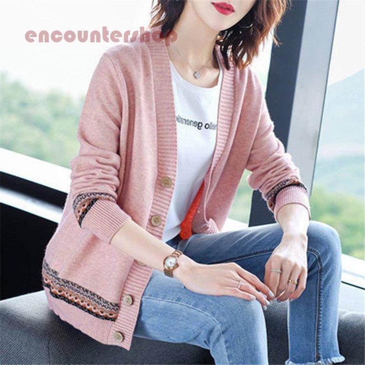 春秋 通勤 Ol Vネック カーディガン シンプル ジッパー ジッパーセータージャケット切り替え ブラック 長袖 即納送料無料 長袖