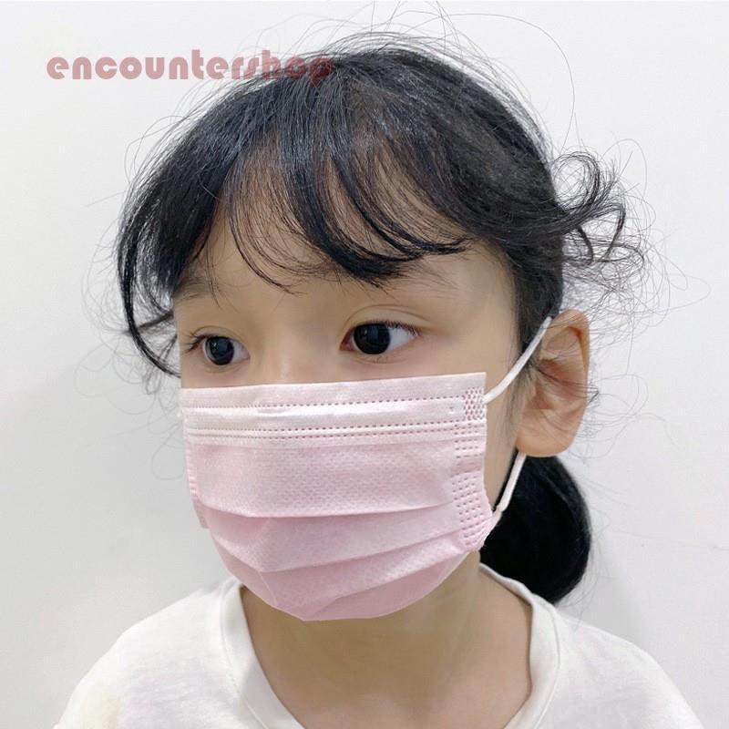 マスク ピンク 50枚 小さめ 女性用 春夏 子供用 安値 3層構造 夏