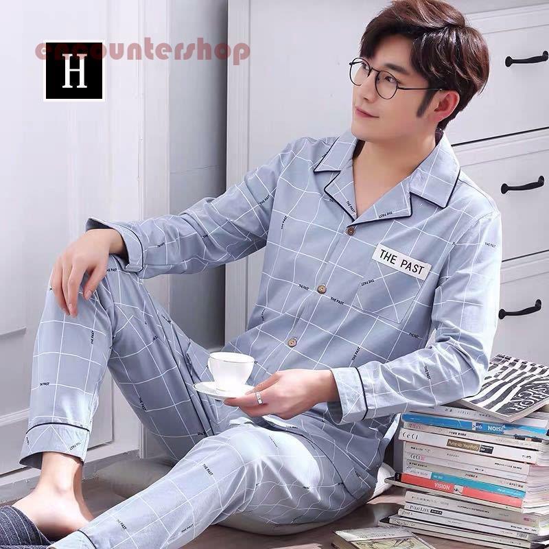 パジャマ メンズ 春秋冬 2点セット セットアップ ルームウェア 長