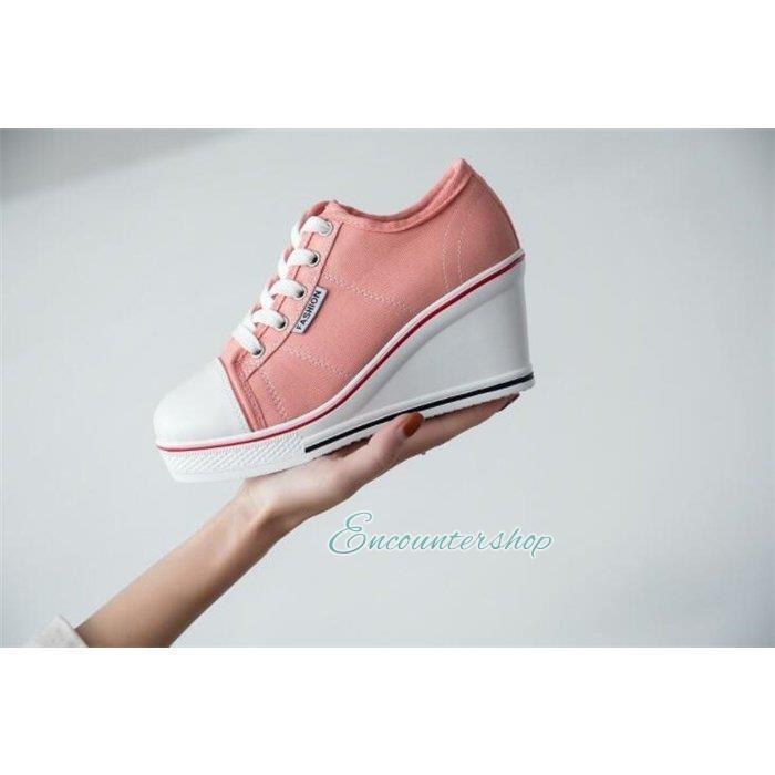 ヒールスニーカー レディース スニーカー ハイヒール ウェッジ