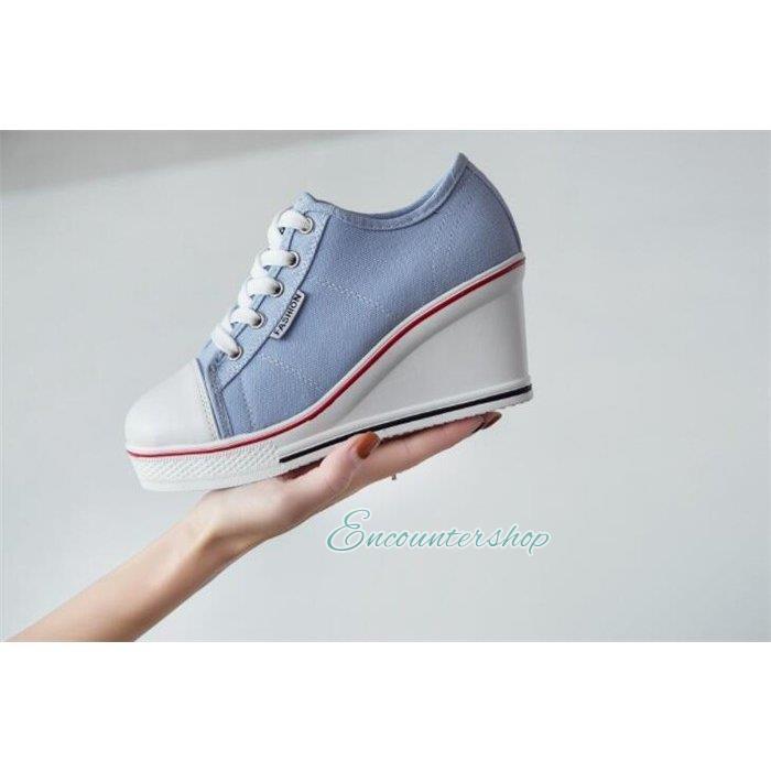 ヒールスニーカー レディース スニーカー ハイヒール ウェッジソール