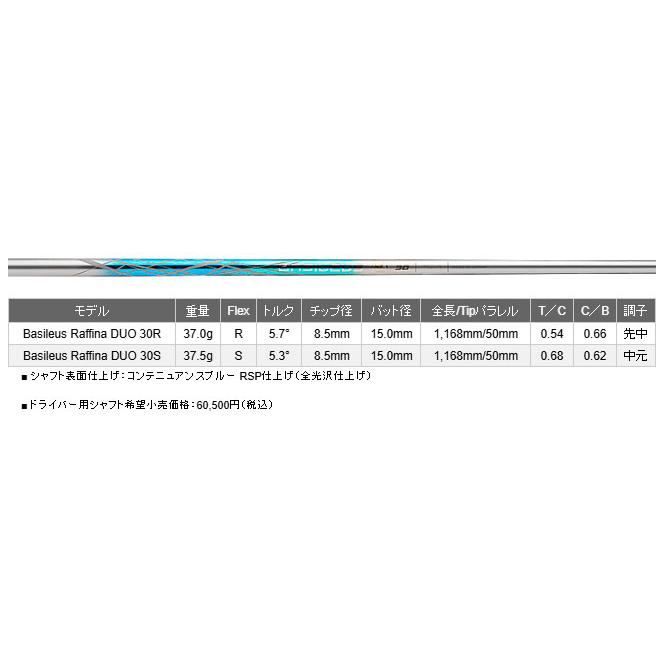 ピン PING 対応スリーブ装着シャフト G400/Gシリーズ/G30 バシレウス 